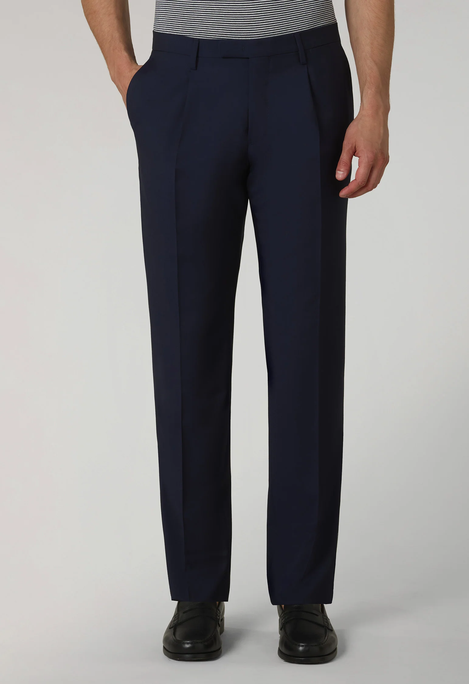 Abito B-Line in lana blu - Image 4