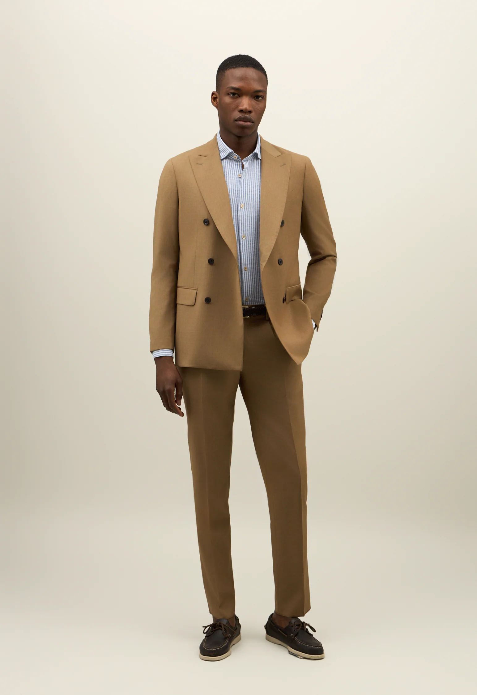 Abito B-Line in lana marrone
