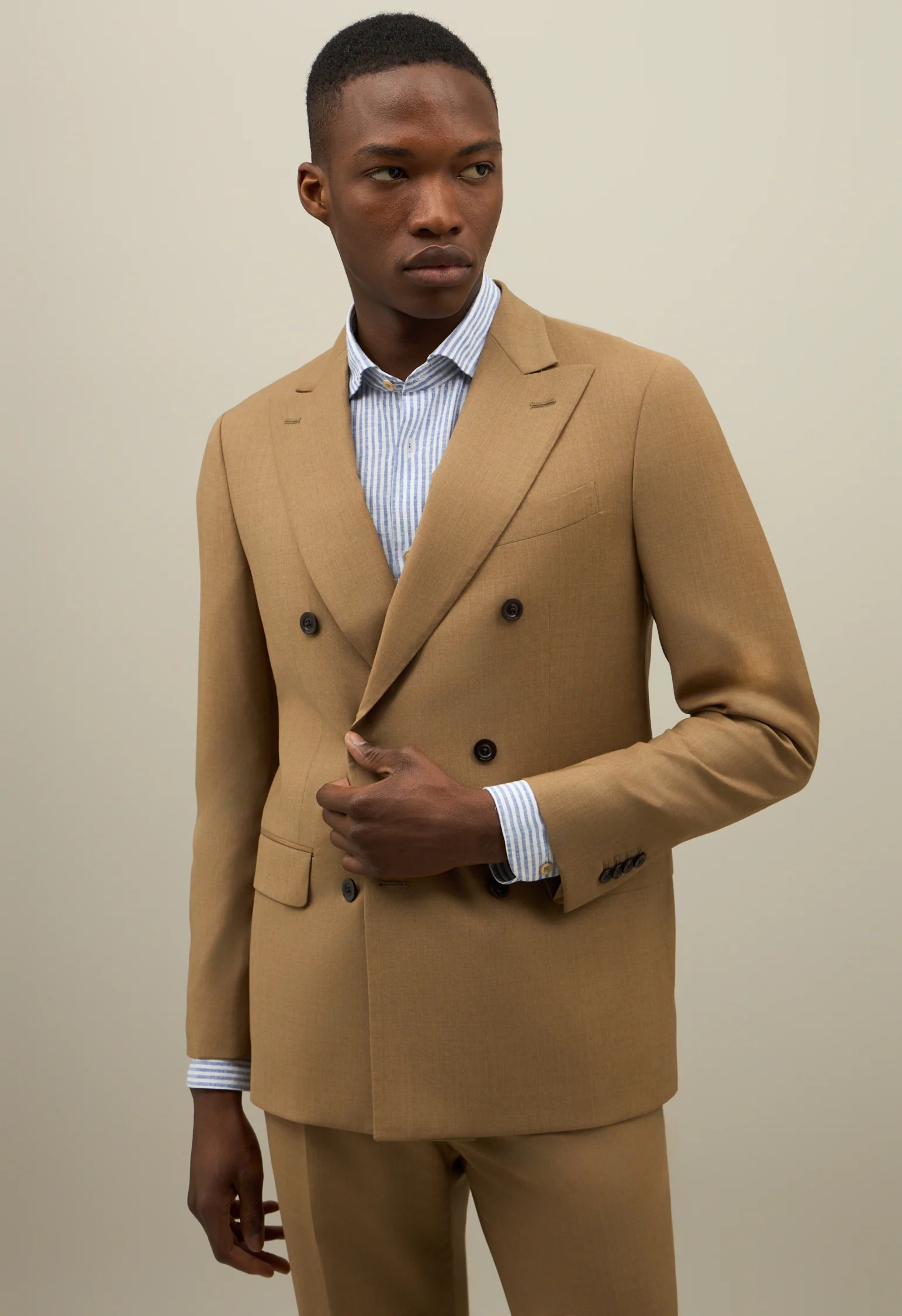 Abito B-Line in lana marrone - Image 4