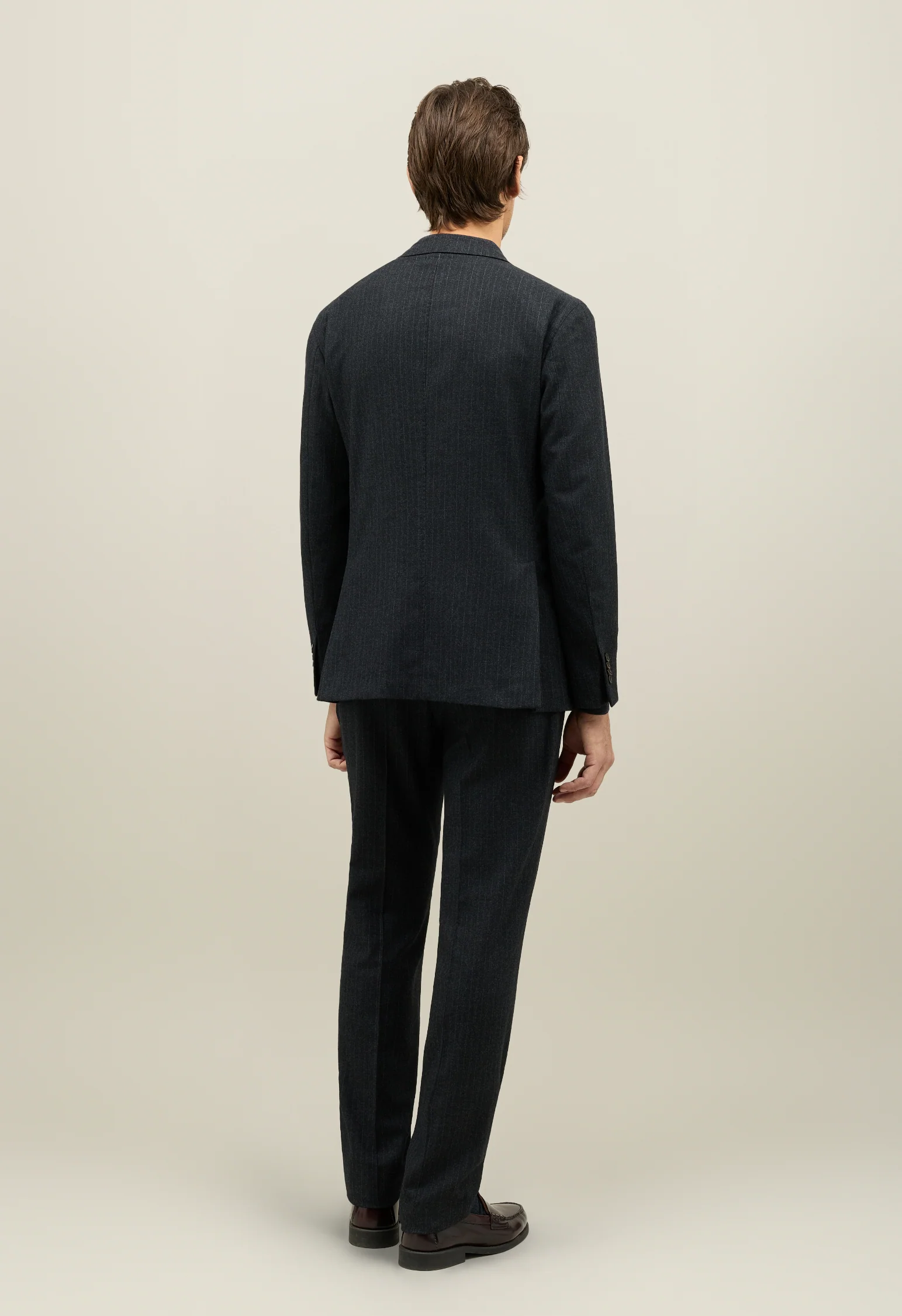 Abito K-Jacket gessato in flanella grigio scuro - Image 2