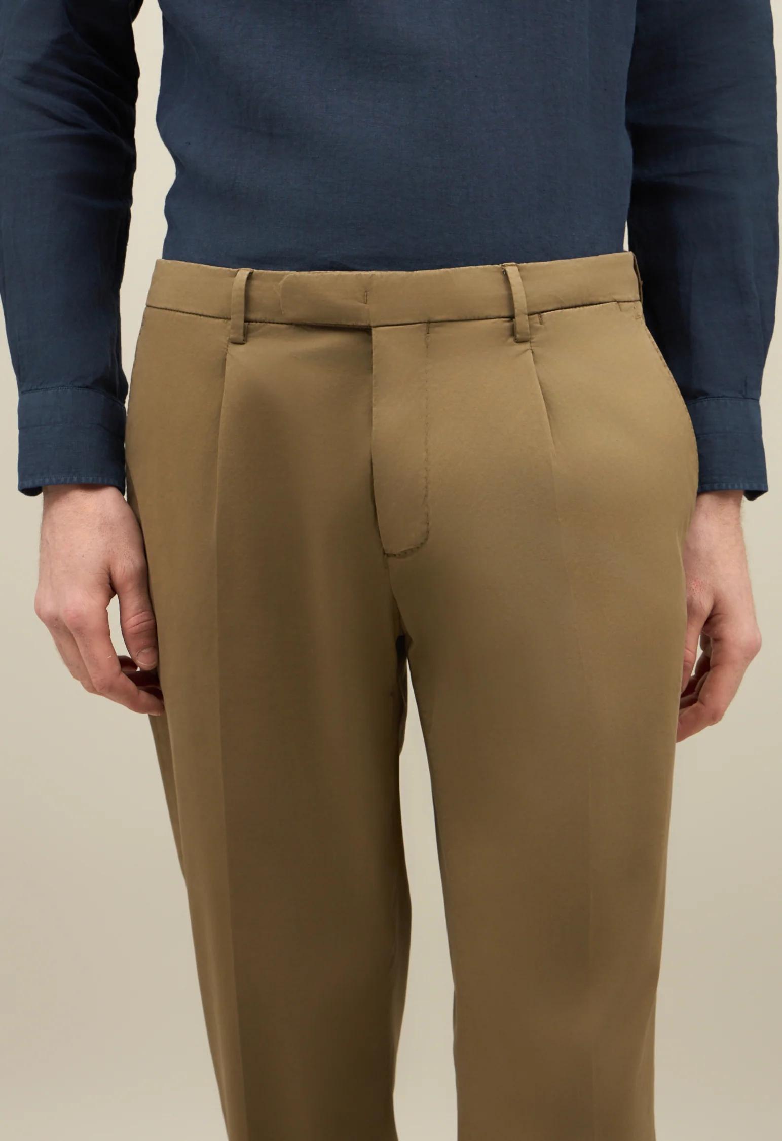 Abito K-Jacket in cotone tinto in capo marrone - Image 3
