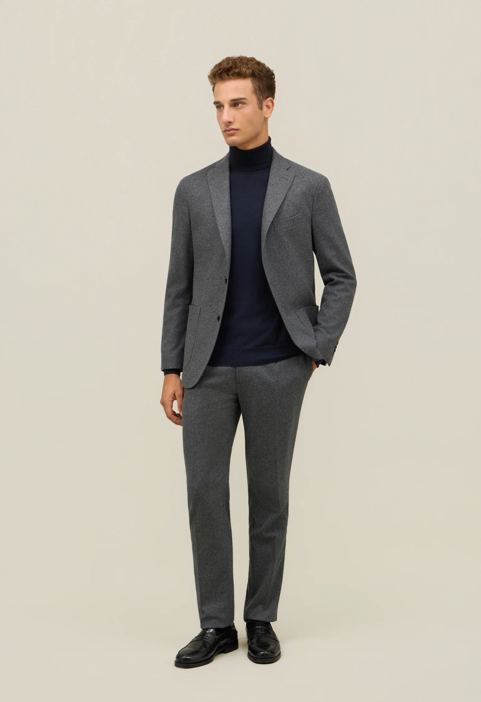 Abito K-Jacket in flanella grigio