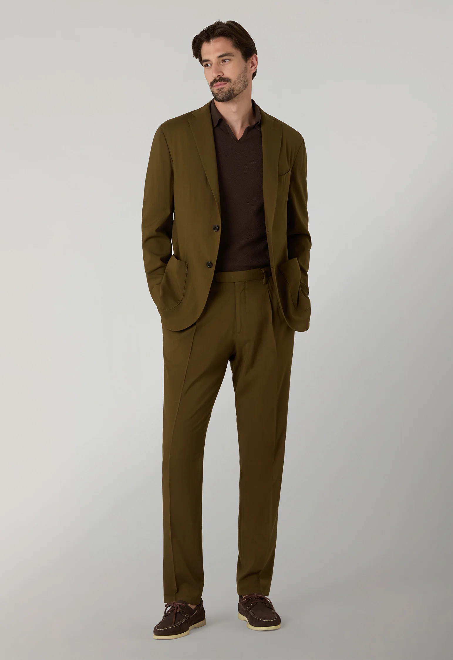 Abito K-Jacket in lana High Performance marrone