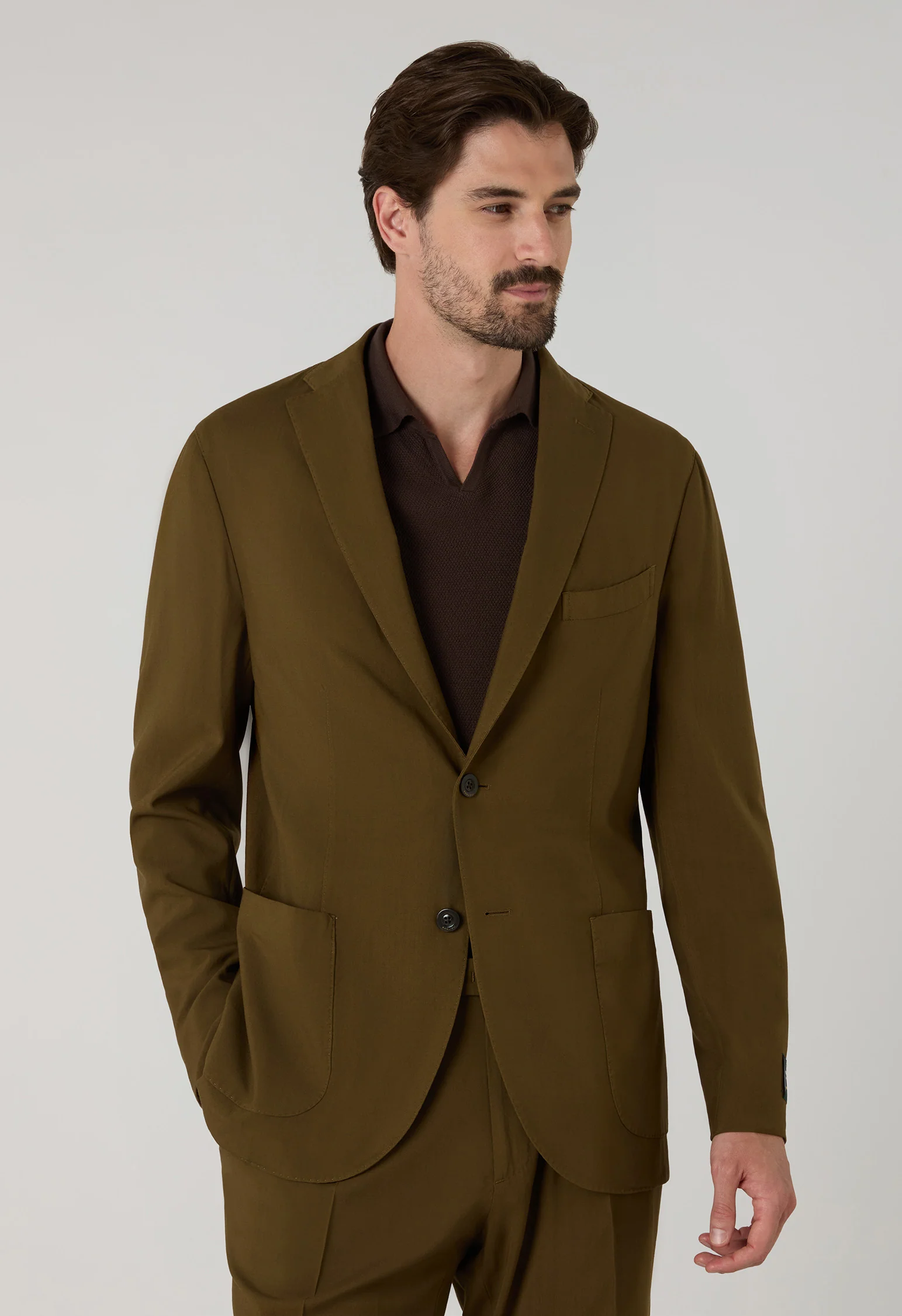 Abito K-Jacket in lana High Performance marrone - Image 3