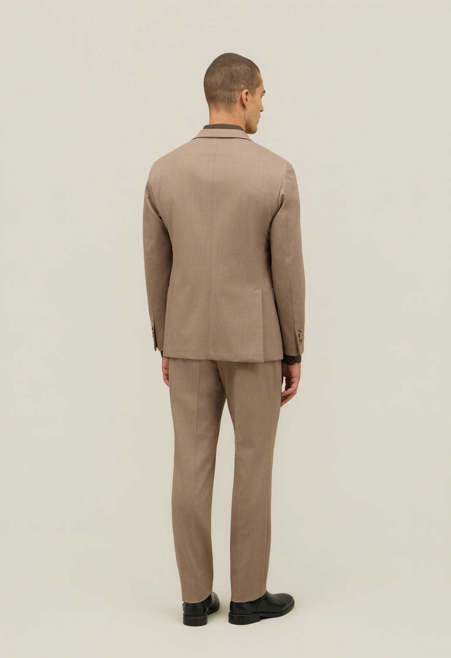 Abito K-Jacket in lana stretch beige - Image 2