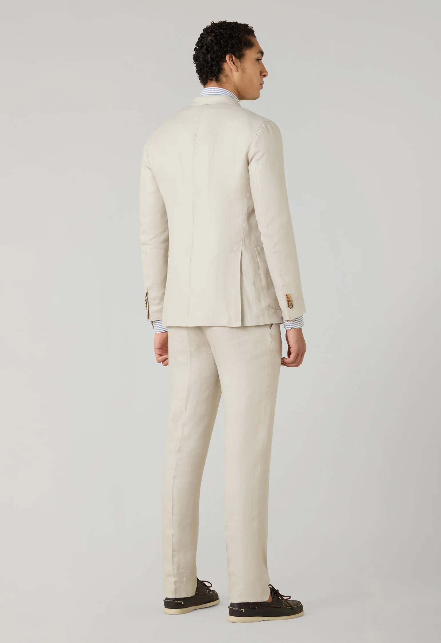Abito K-Jacket in lino irlandese beige - Image 2