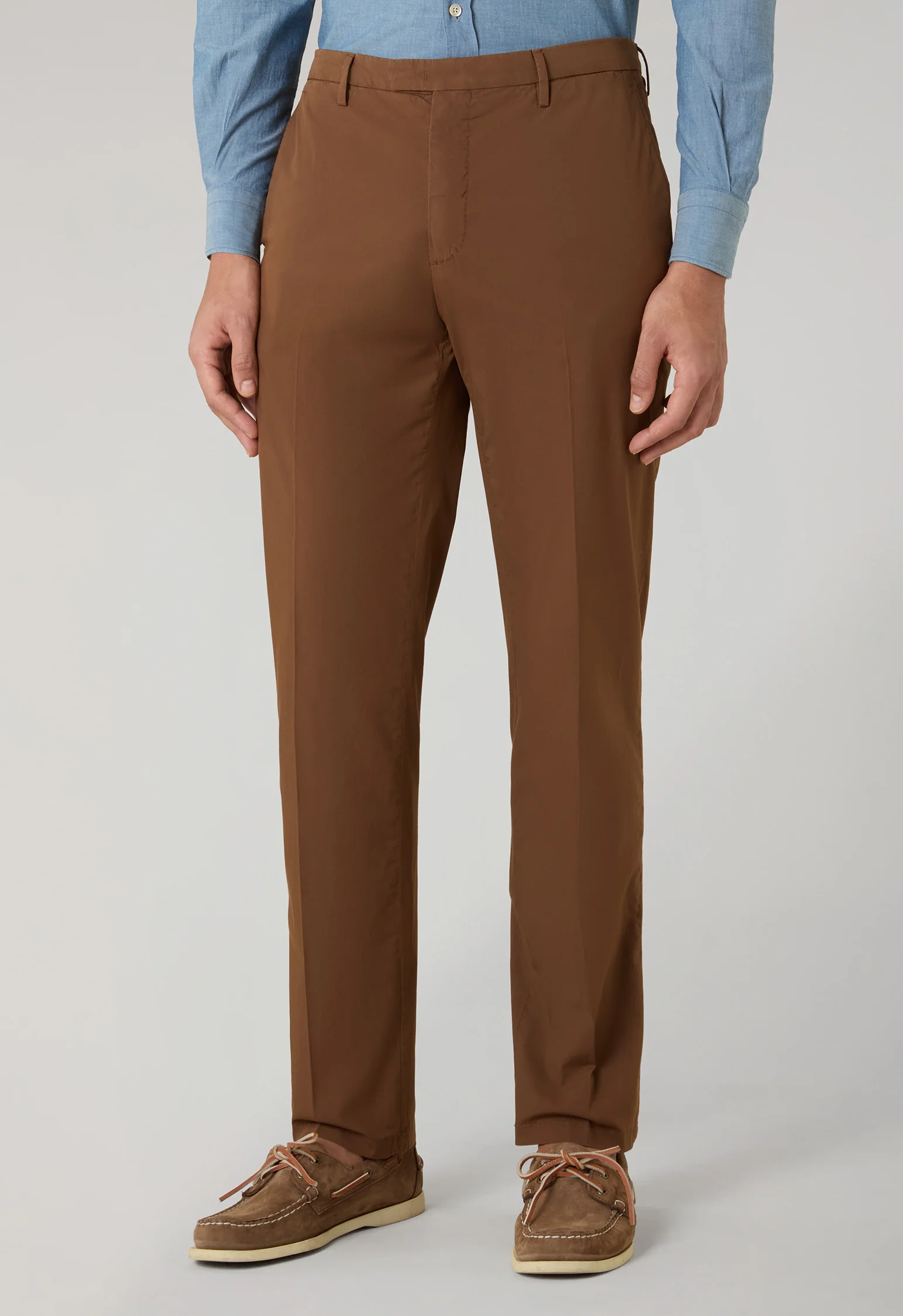 Abito K-Jacket in popeline tinto in capo marrone - Image 4
