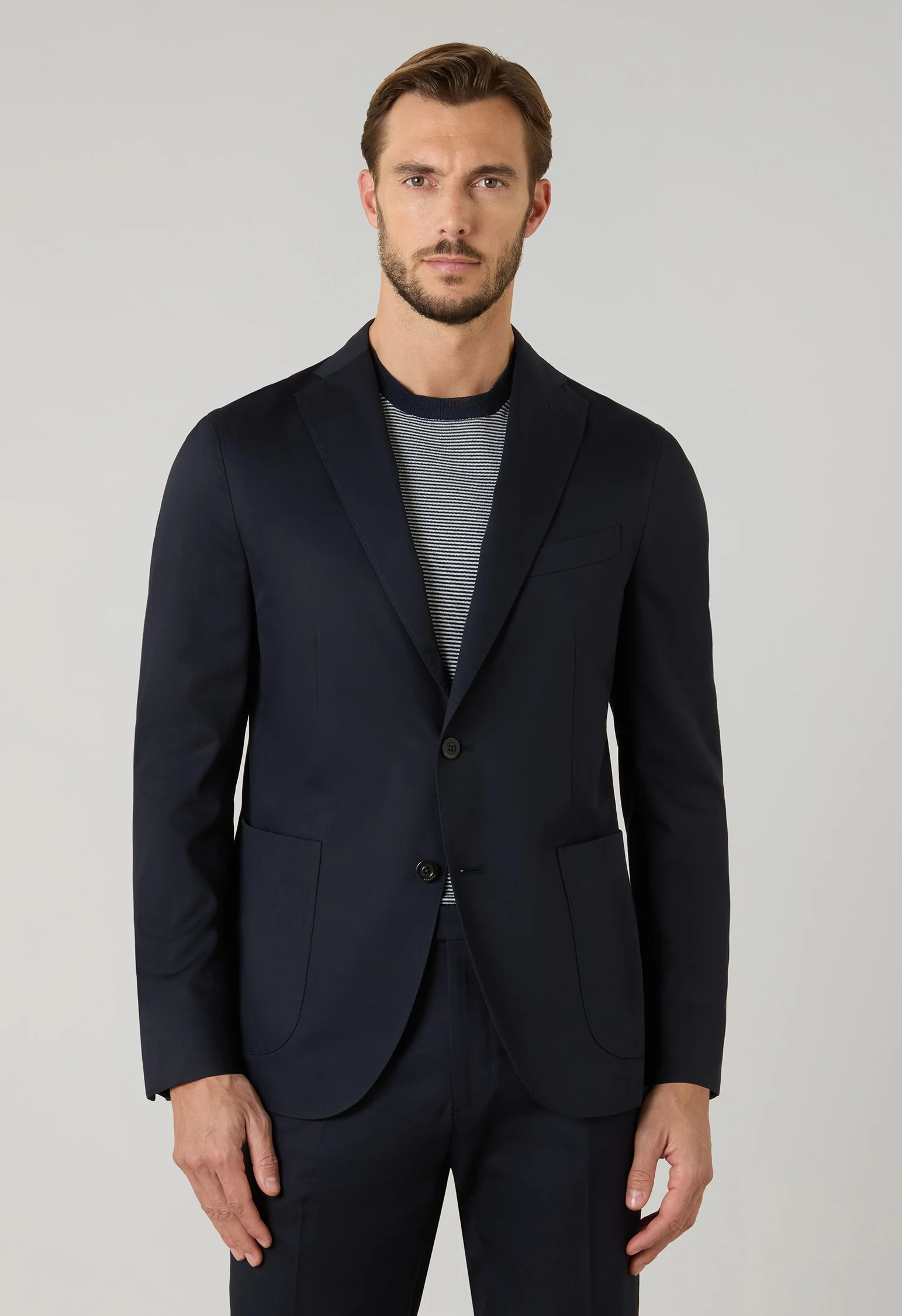 Abito K-Suit in cotone e tencell blu - Image 3
