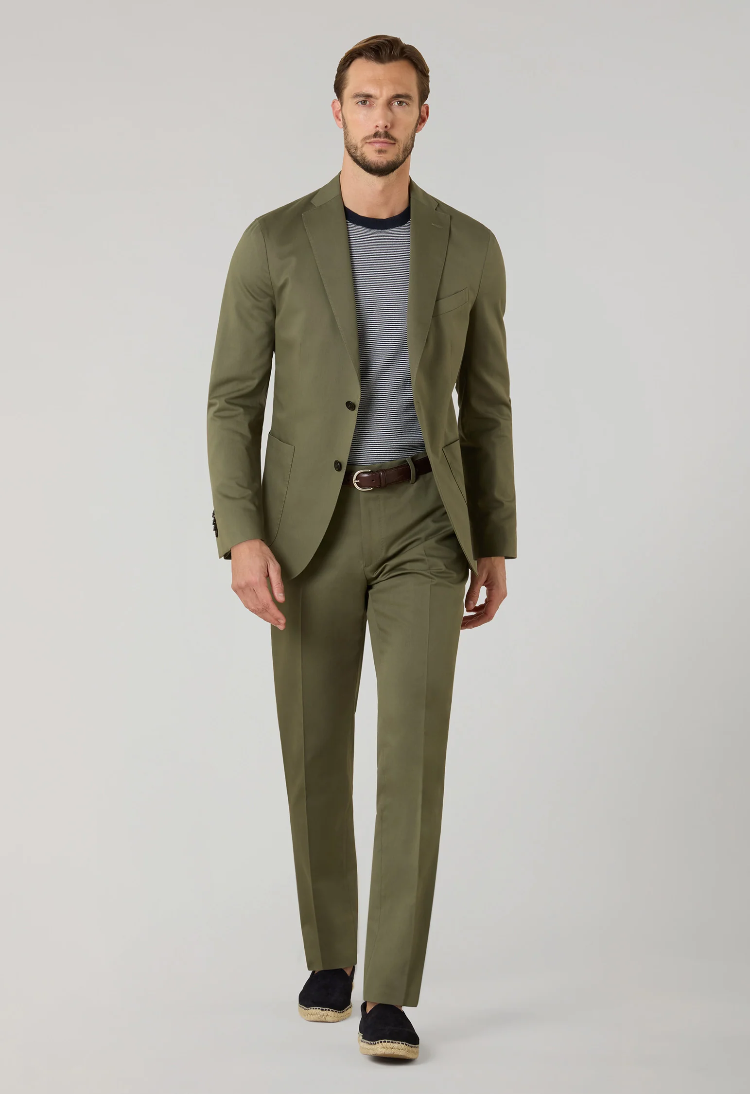 Abito K-Suit in cotone e tencell verde