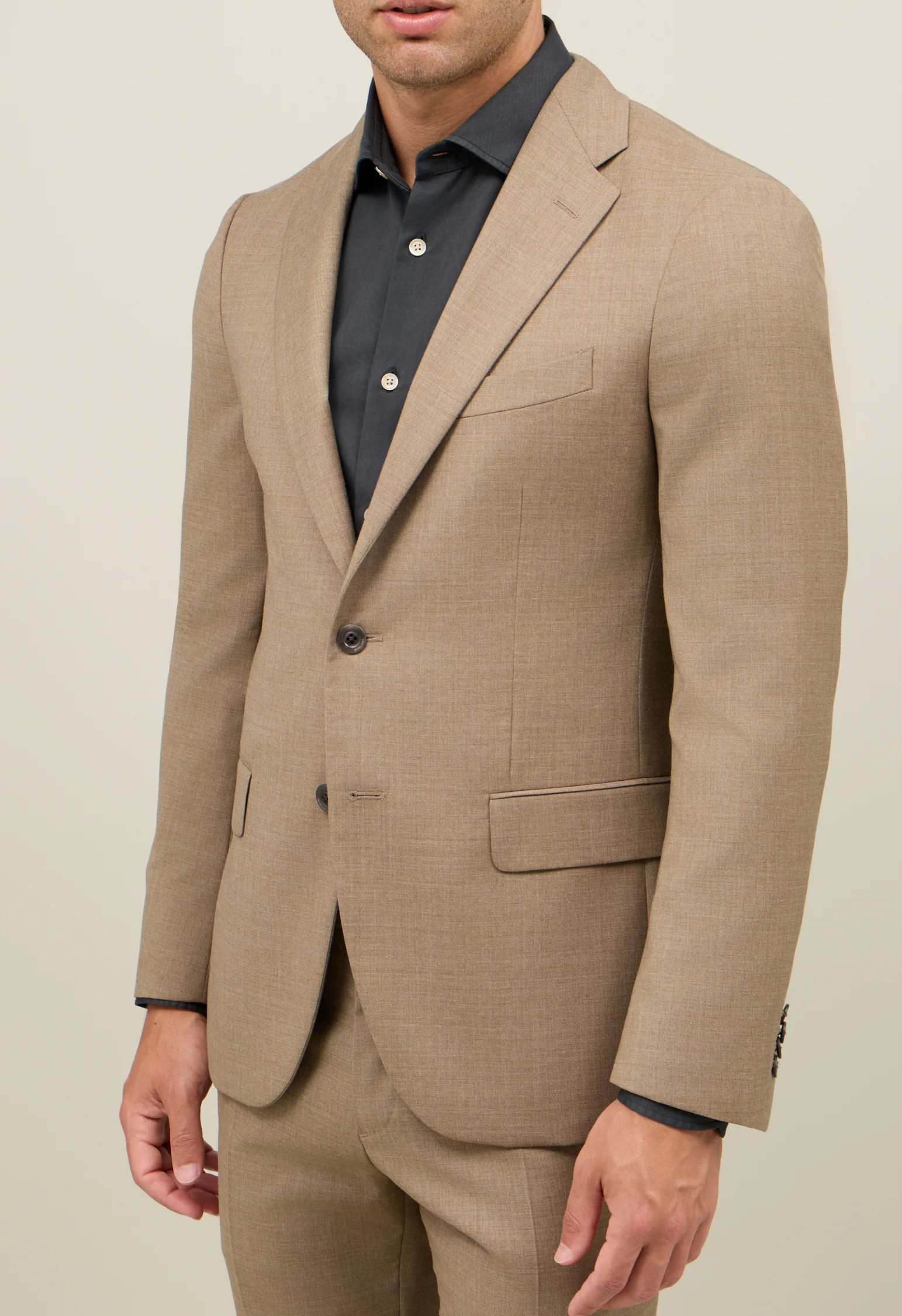 Abito Milano in lana marrone chiaro - Image 3