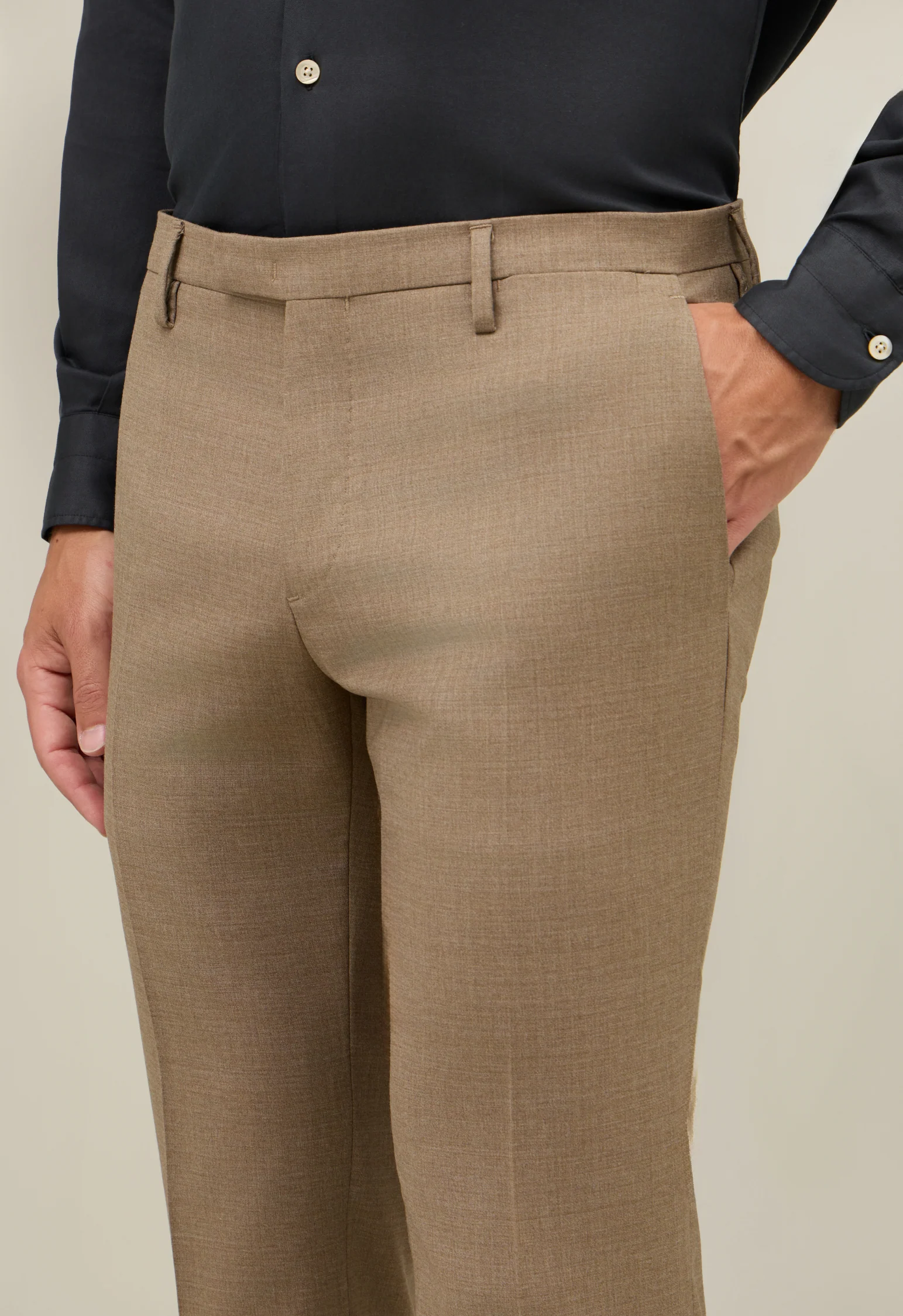 Abito Milano in lana marrone chiaro - Image 4