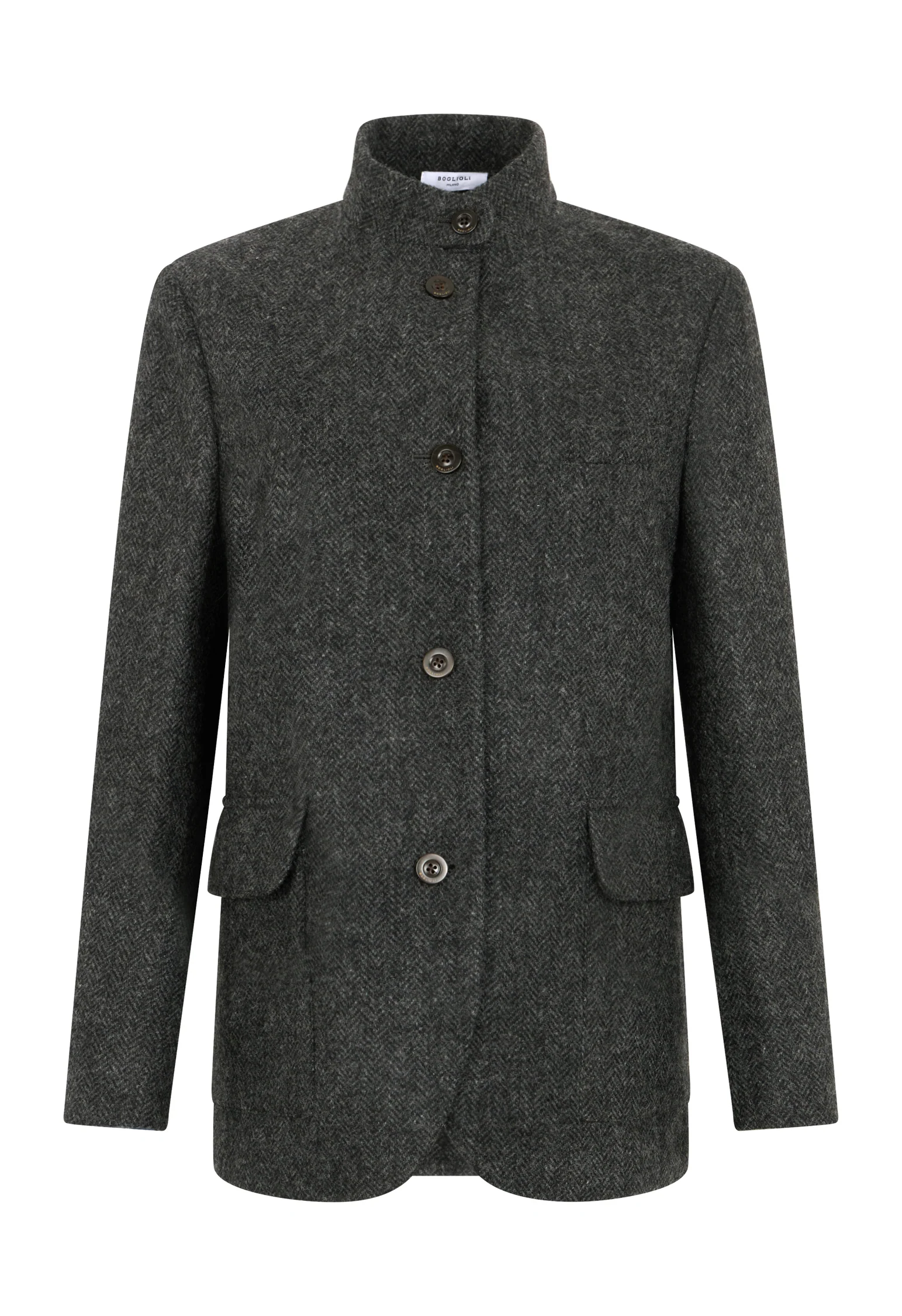 Blazer Otta in lana Shetland grigio - Image 4