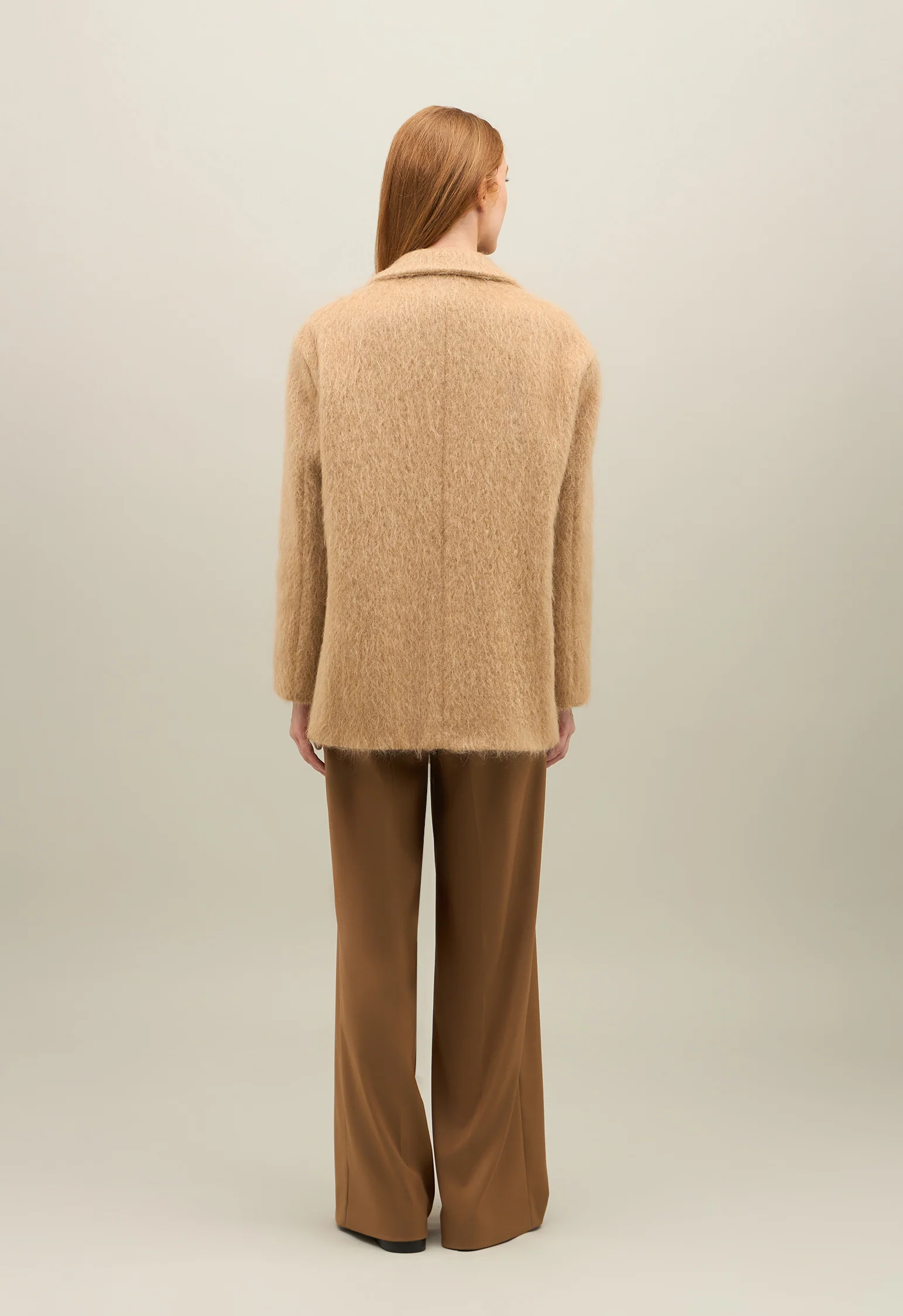 Blazer Otta in misto Alpaca cammello - Image 2