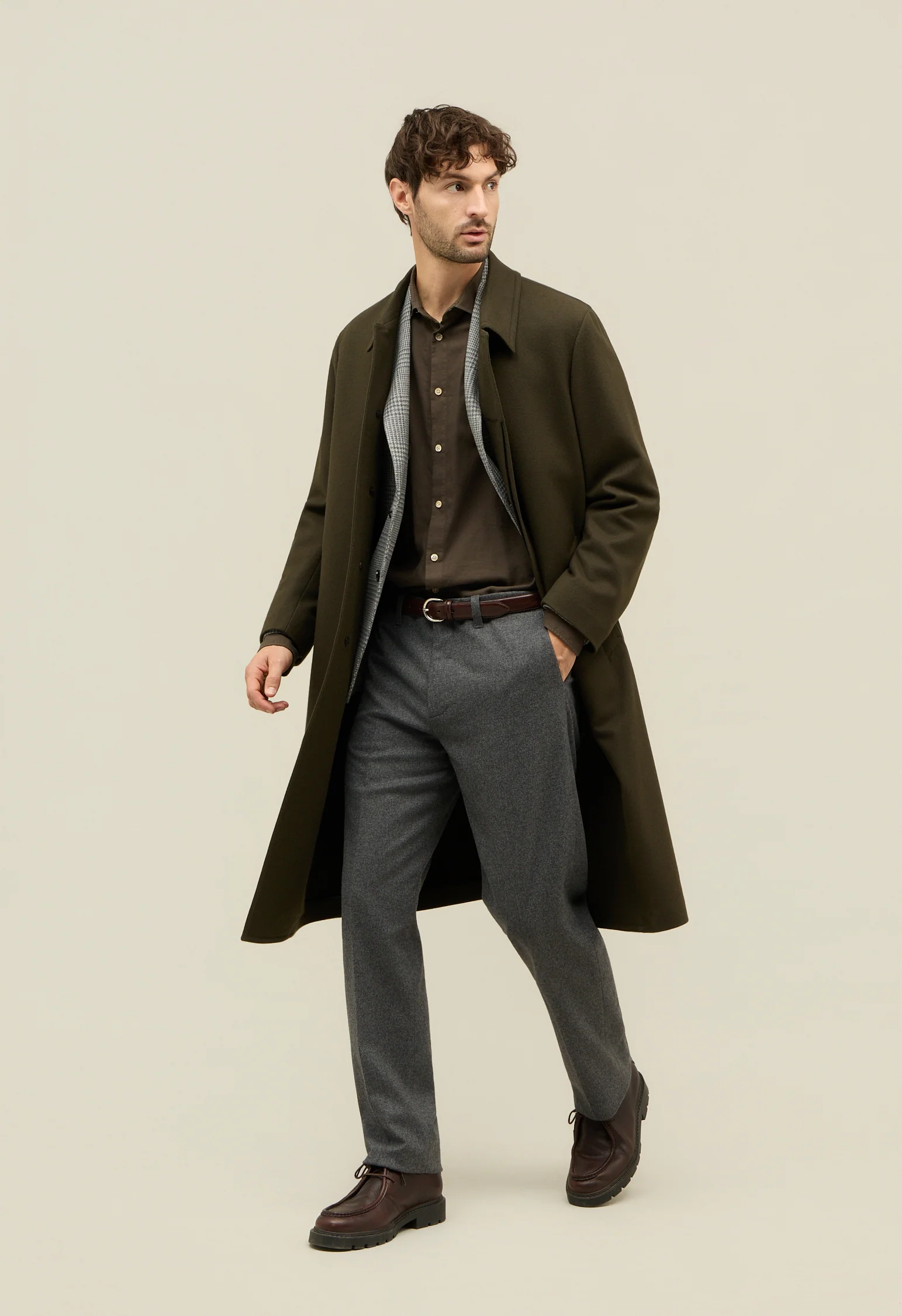 Cappotto Loden in lana verde