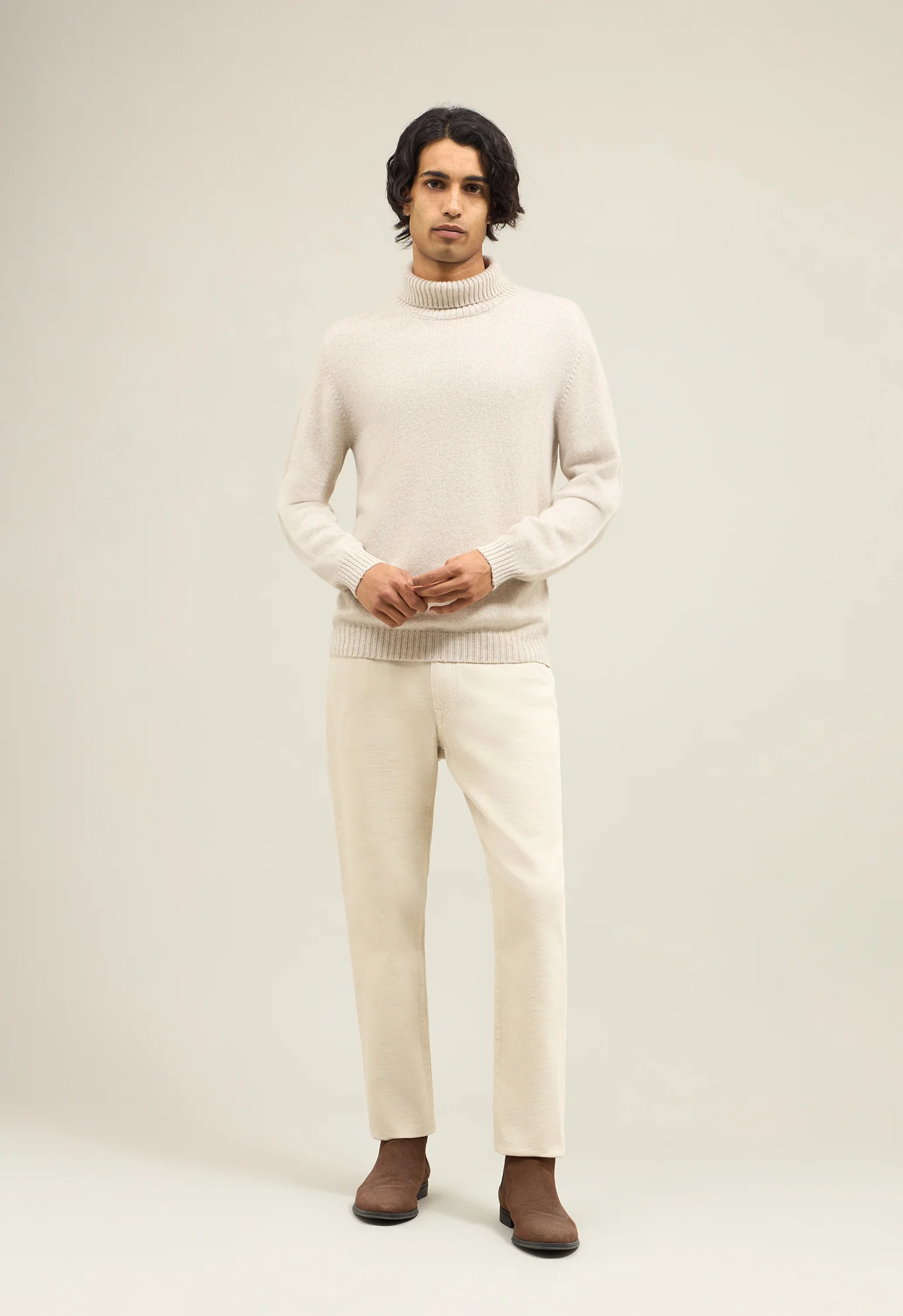 Dolcevita in cashmere Coccola bianco caldo