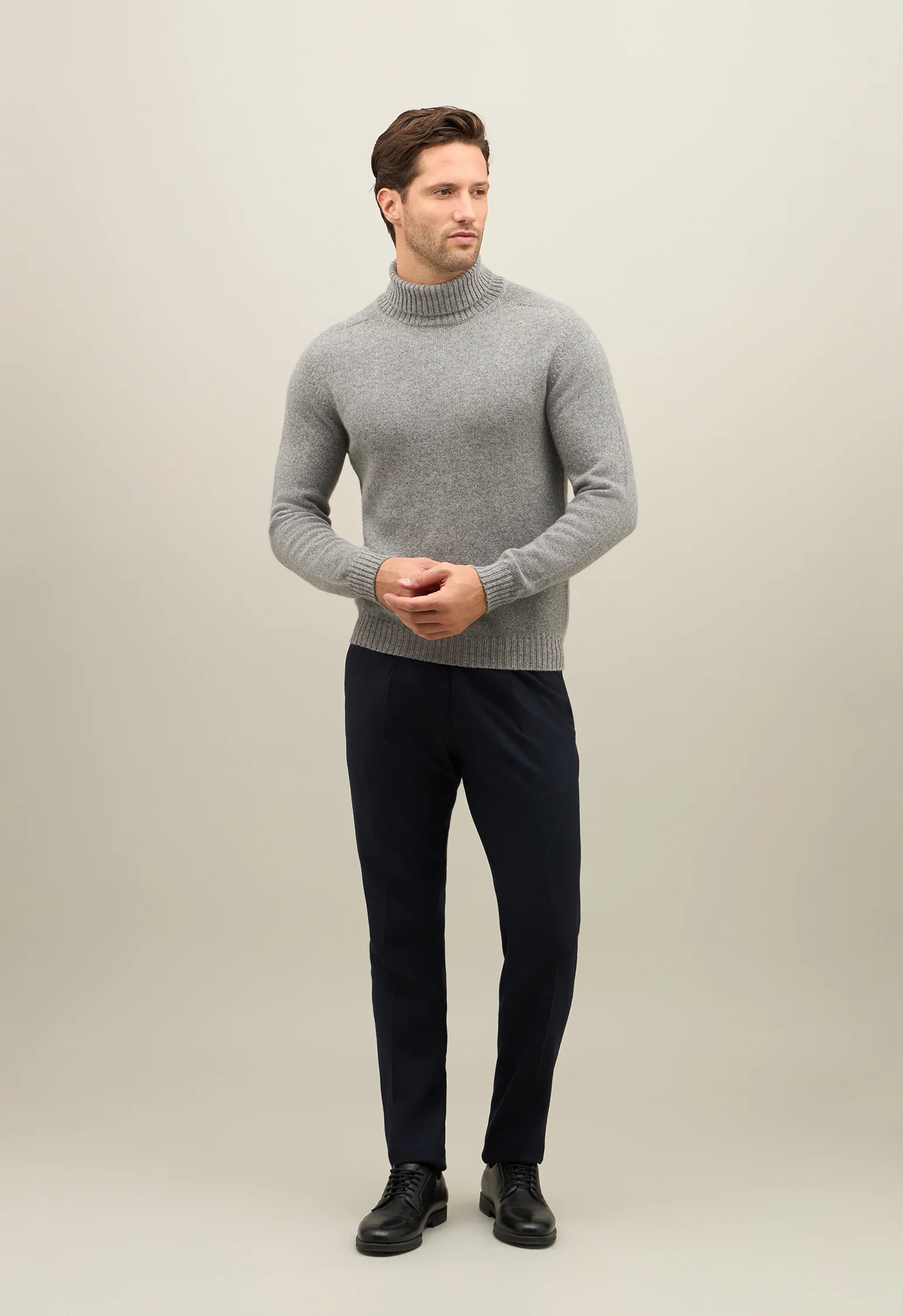 Dolcevita in cashmere Coccola grigio - Image 2