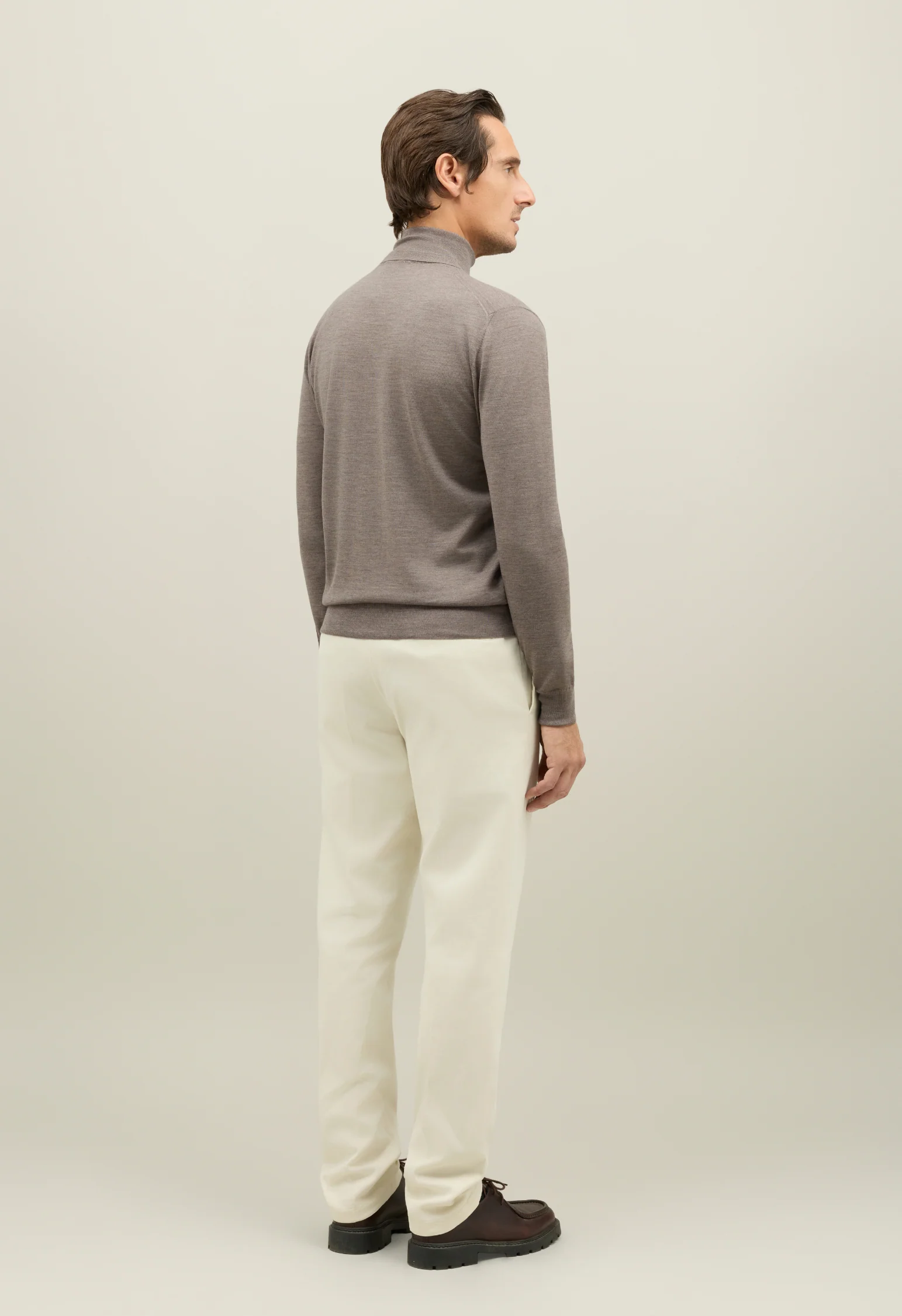 Dolcevita in lana grigio - Image 2
