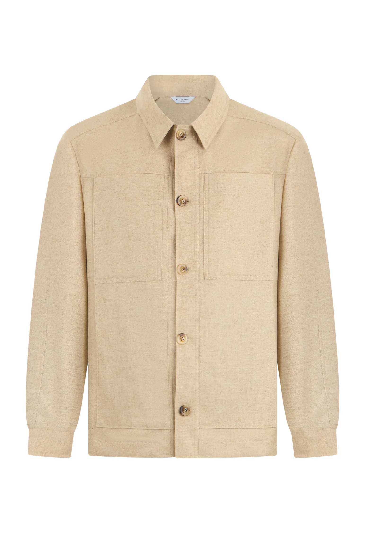 Giacca Boxie in flanella beige - Image 4