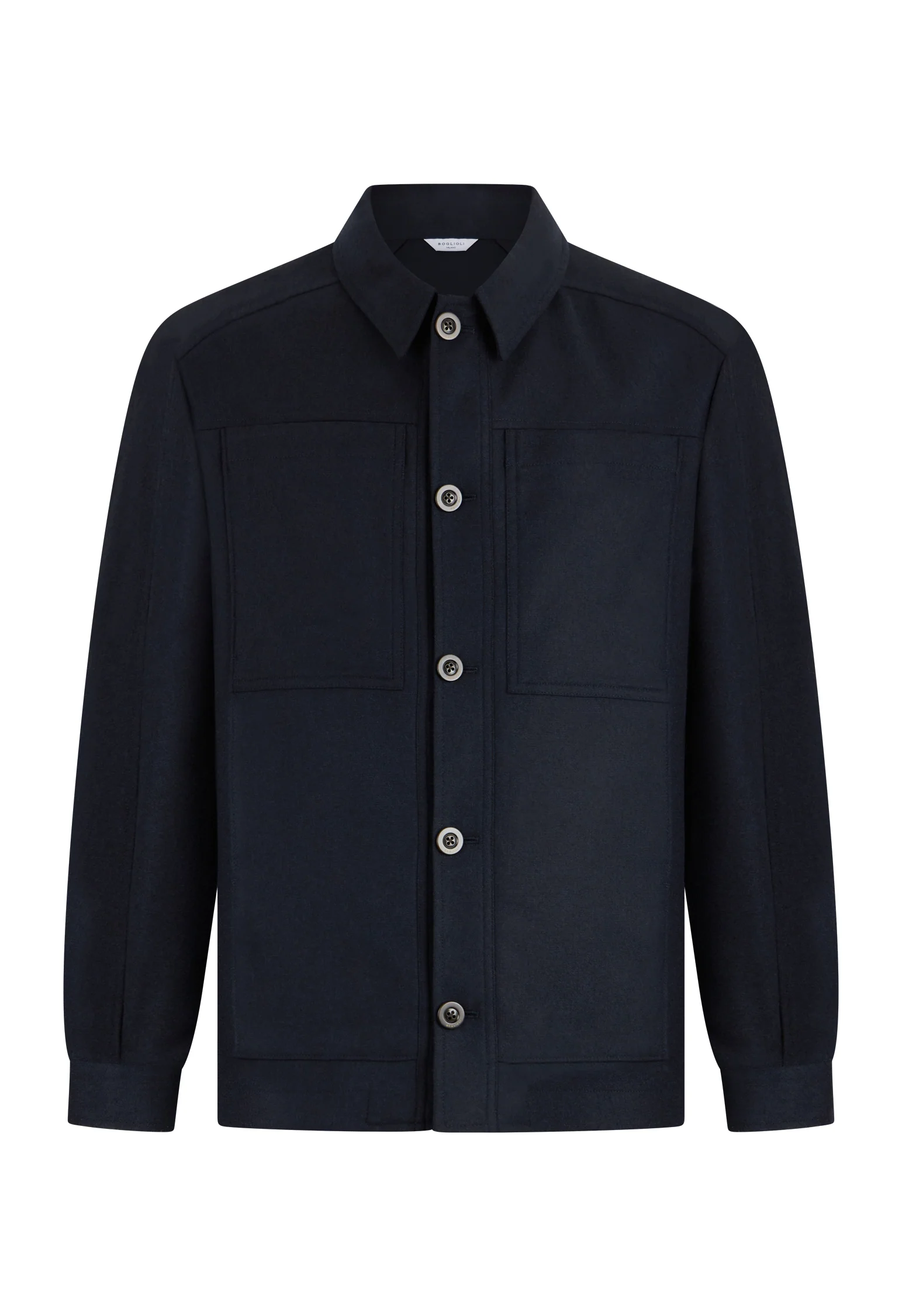 Giacca Boxie in flanella blu - Image 4