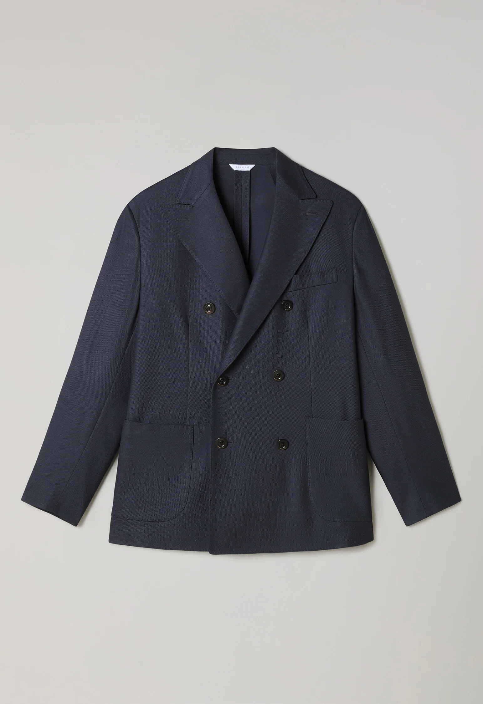 Giacca Dover doppiopetto in jersey grigio - Image 4