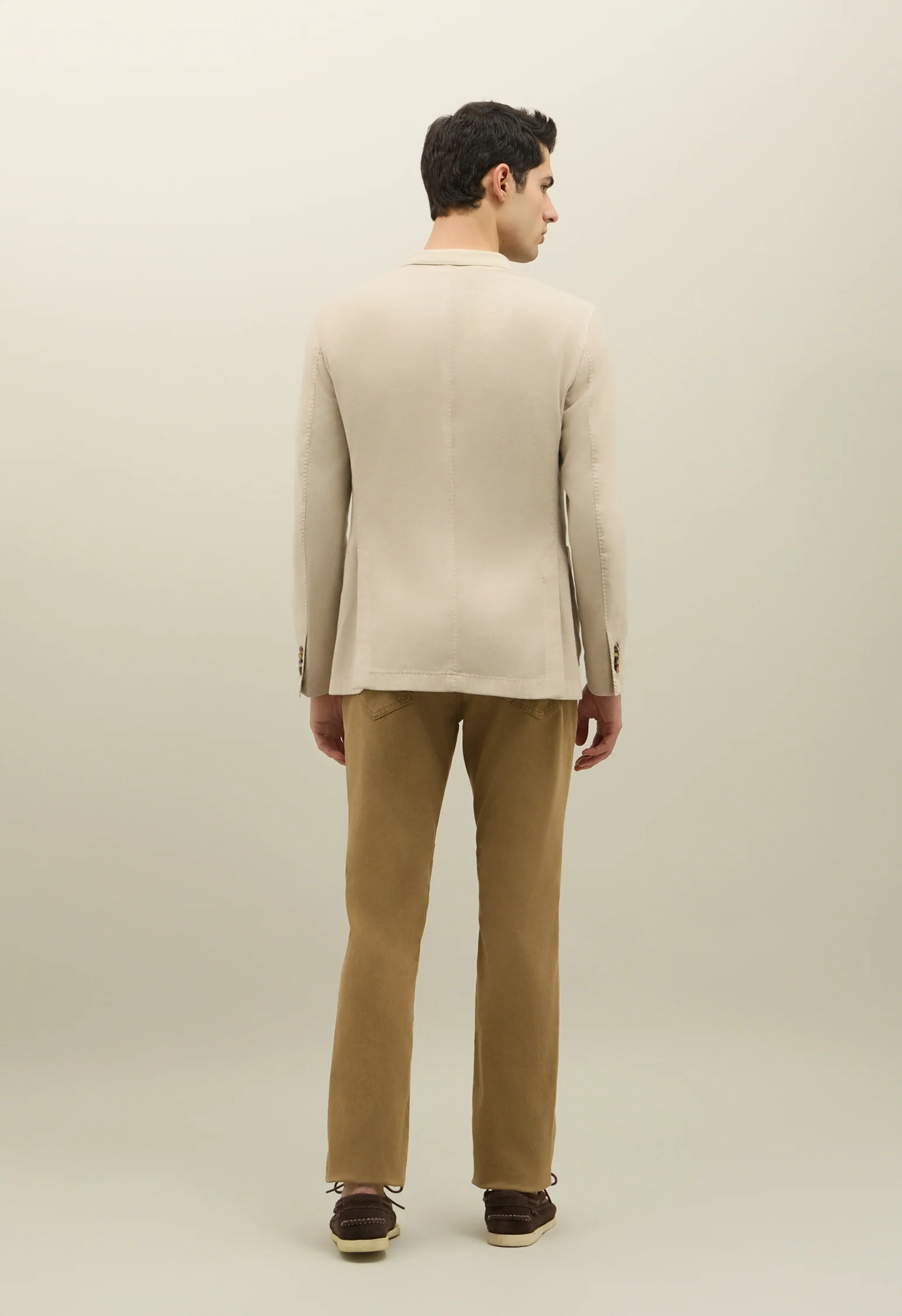 Giacca Dover in misto cotone soft bianco caldo - Image 2