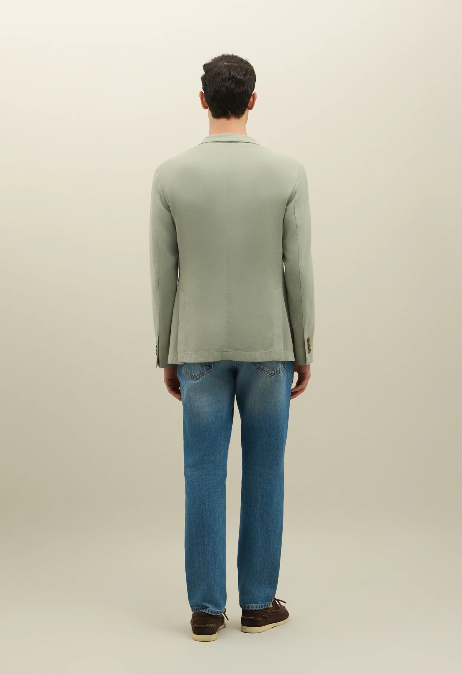 Giacca Dover in misto cotone soft verde - Image 2