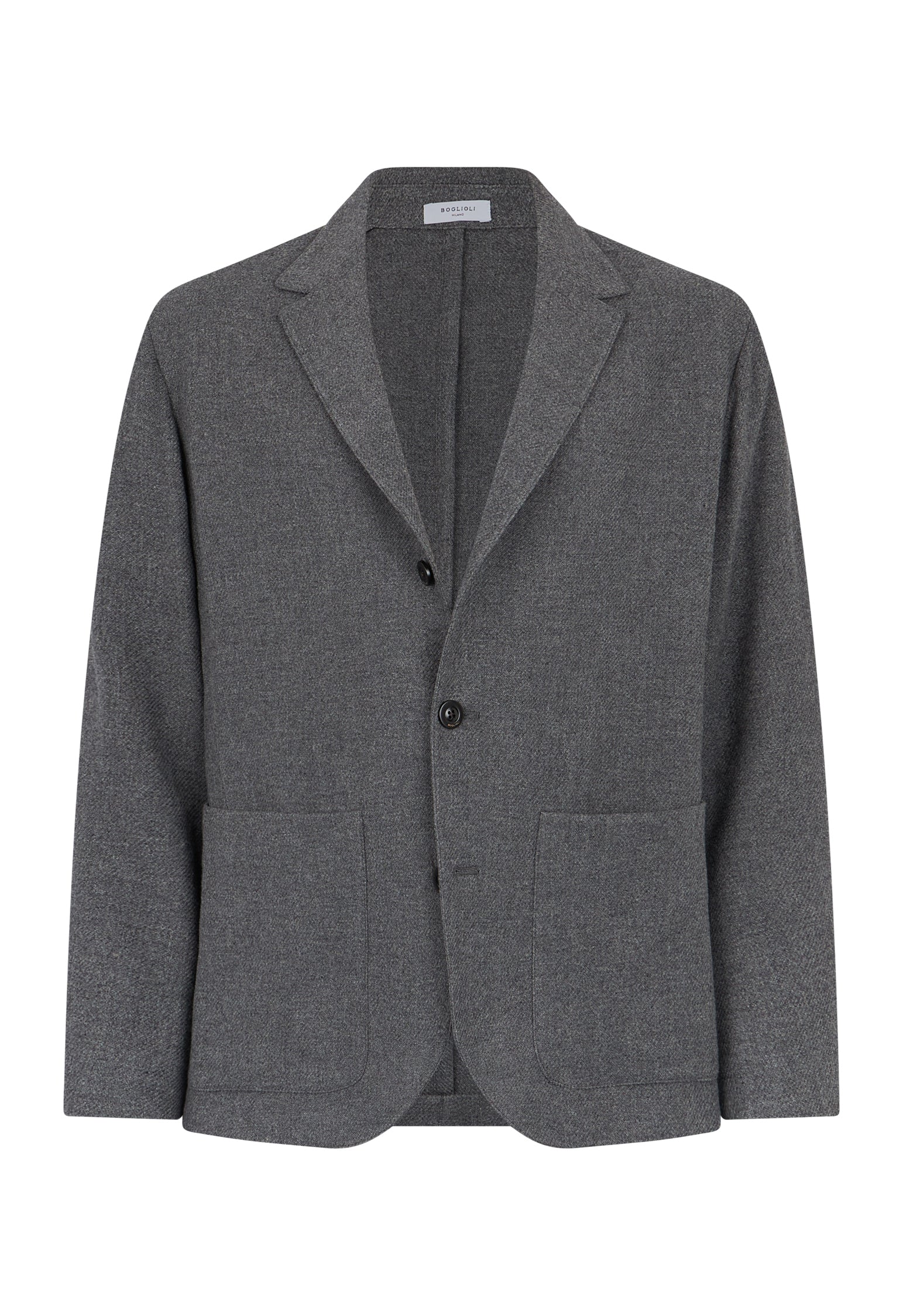 Giacca Over in lana e cashmere grigia - Image 4