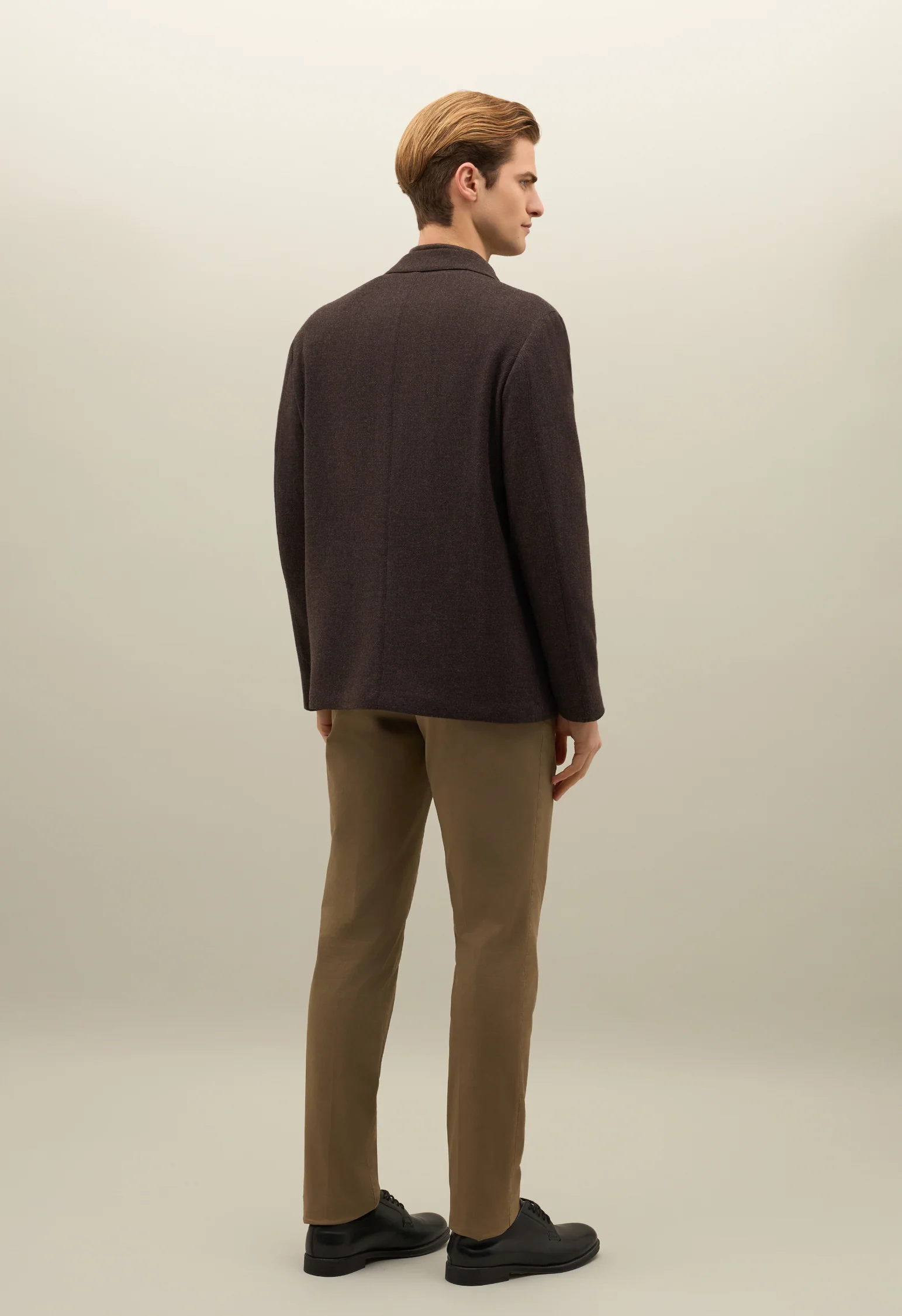 Giacca Over in lana e cashmere marrone - Image 2