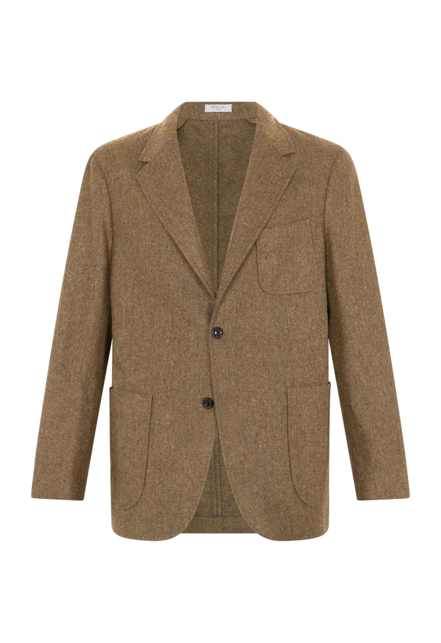 Giacca Windsor in flanella marrone - Image 4