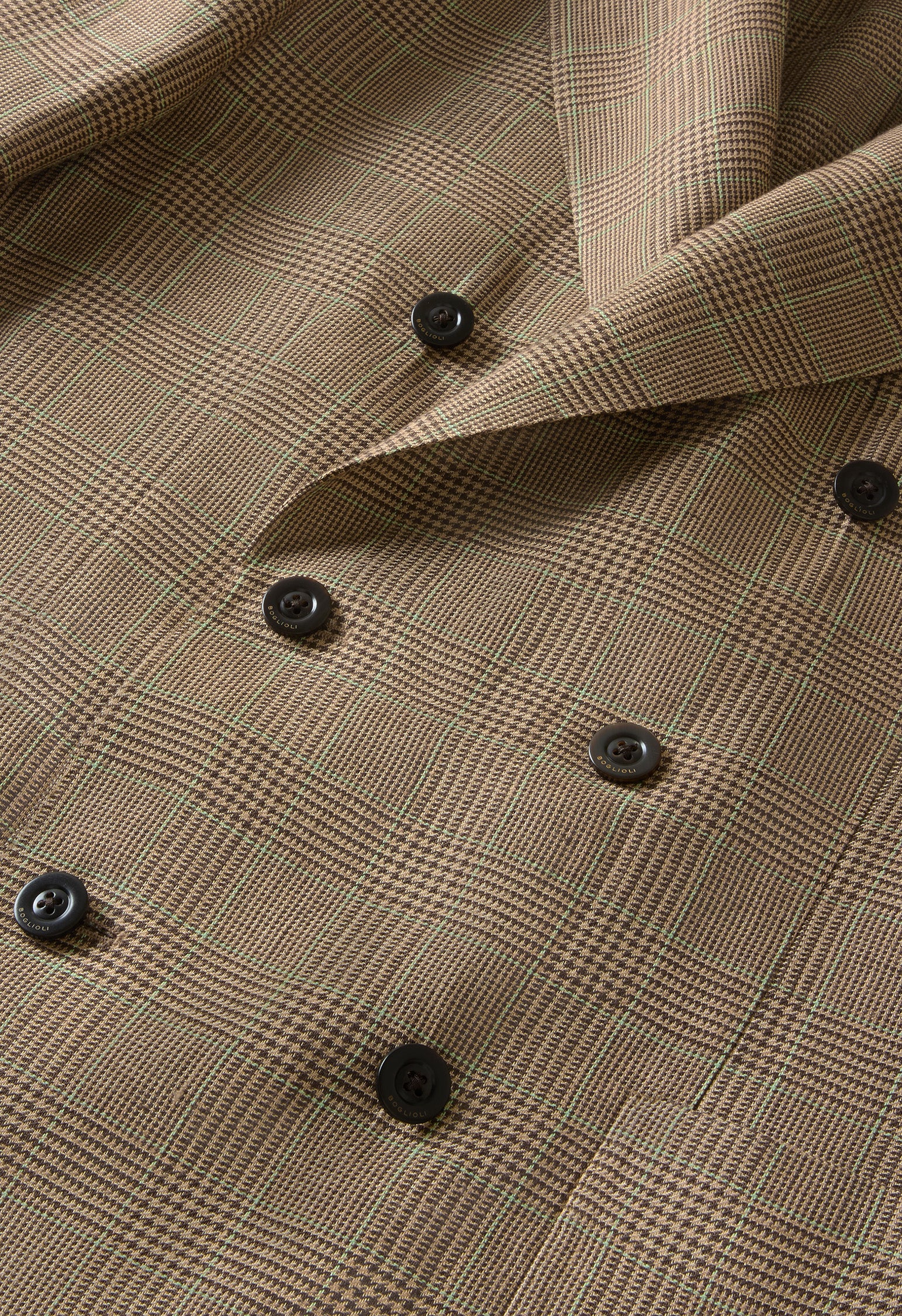 K-Jacket doppiopetto in lino Principe di Galles grano fantasia - Image 5