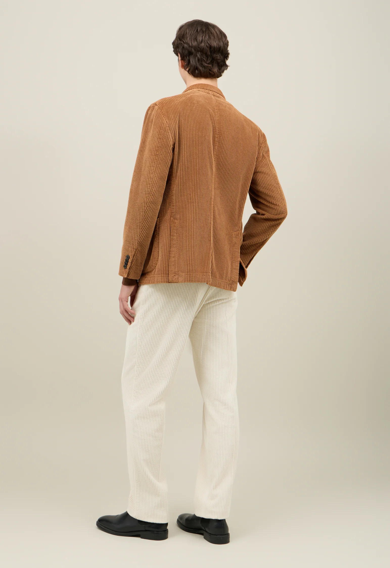 K-Jacket doppiopetto in velluto a coste larghe marrone - Image 2