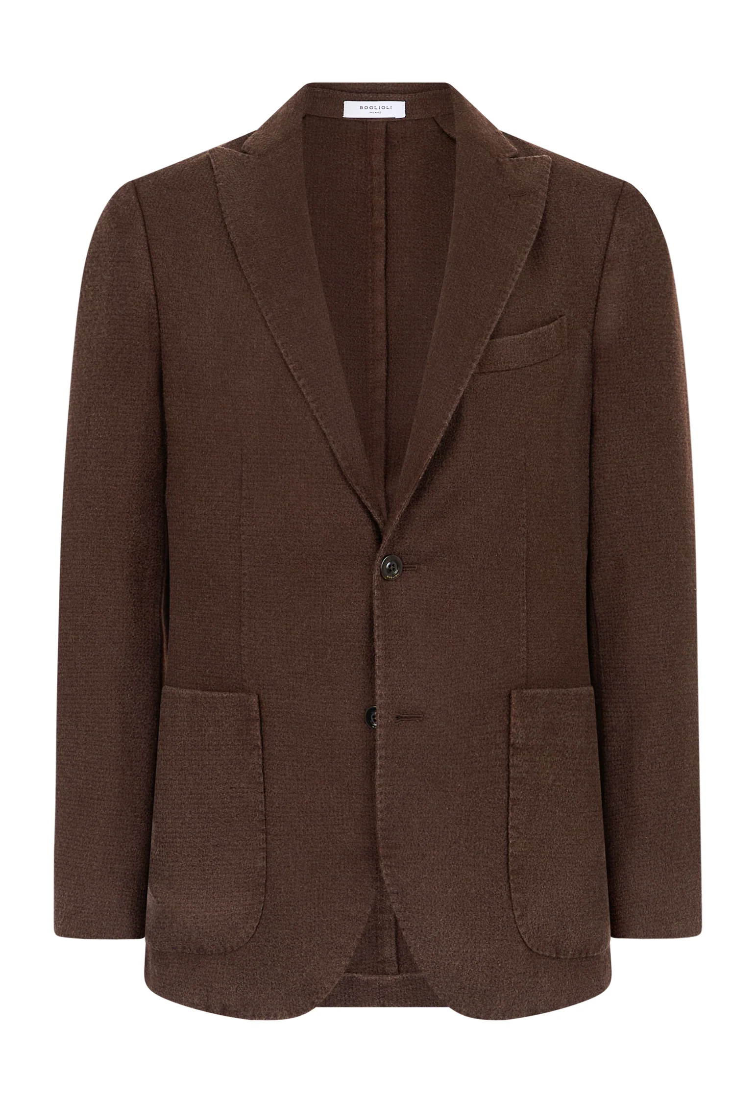 K-Jacket in cashmere tinto in capo marrone - Image 4
