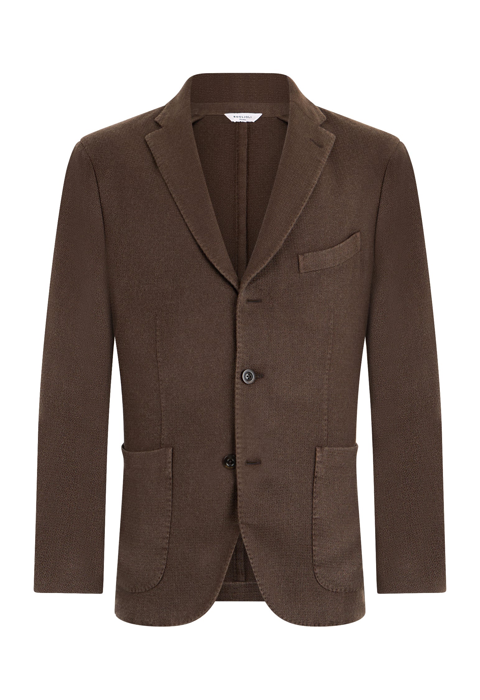 K-Jacket in cashmere tinto in capo marrone - Image 4