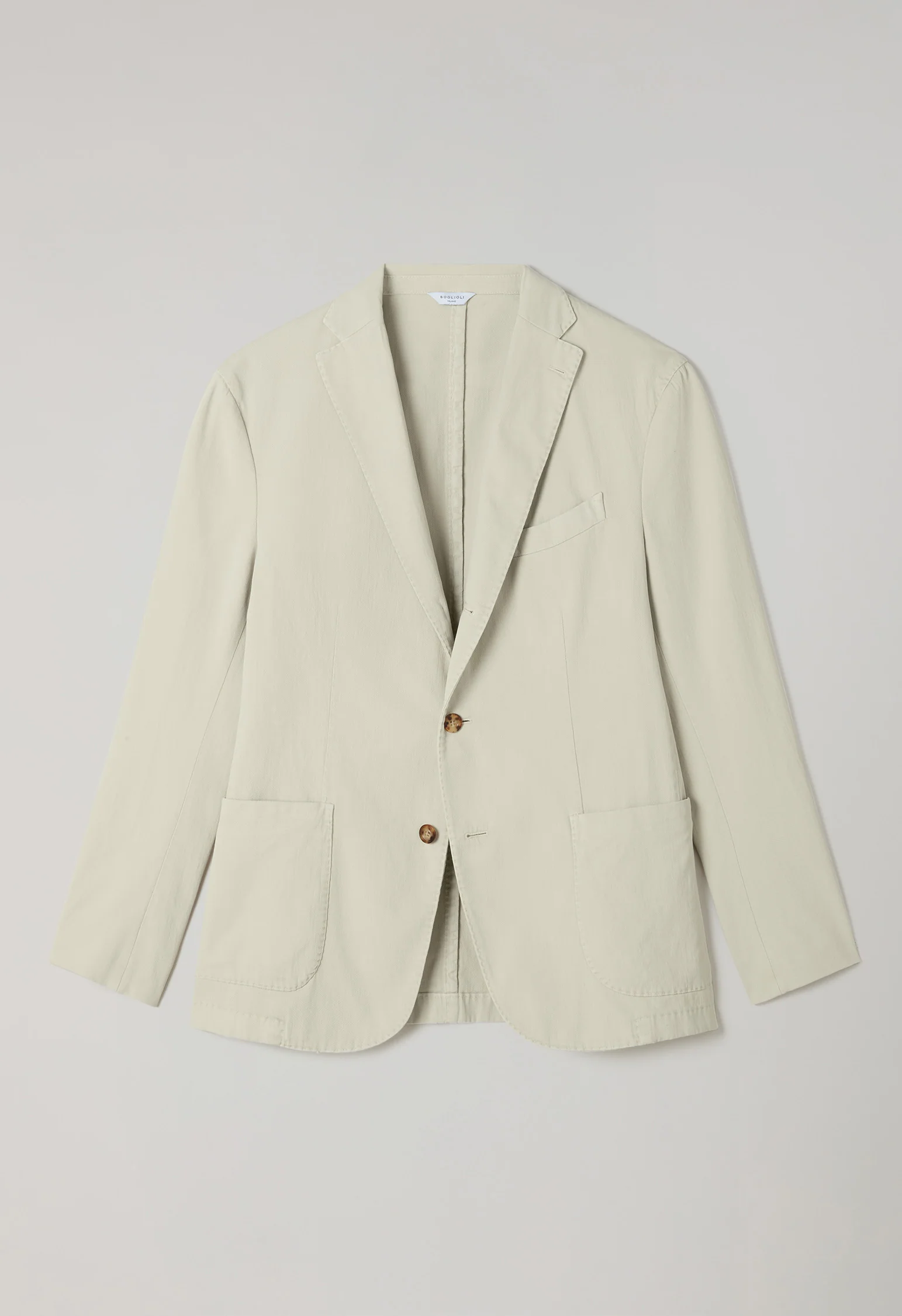 K-Jacket in cotone stretch tinto in capo beige - Image 4