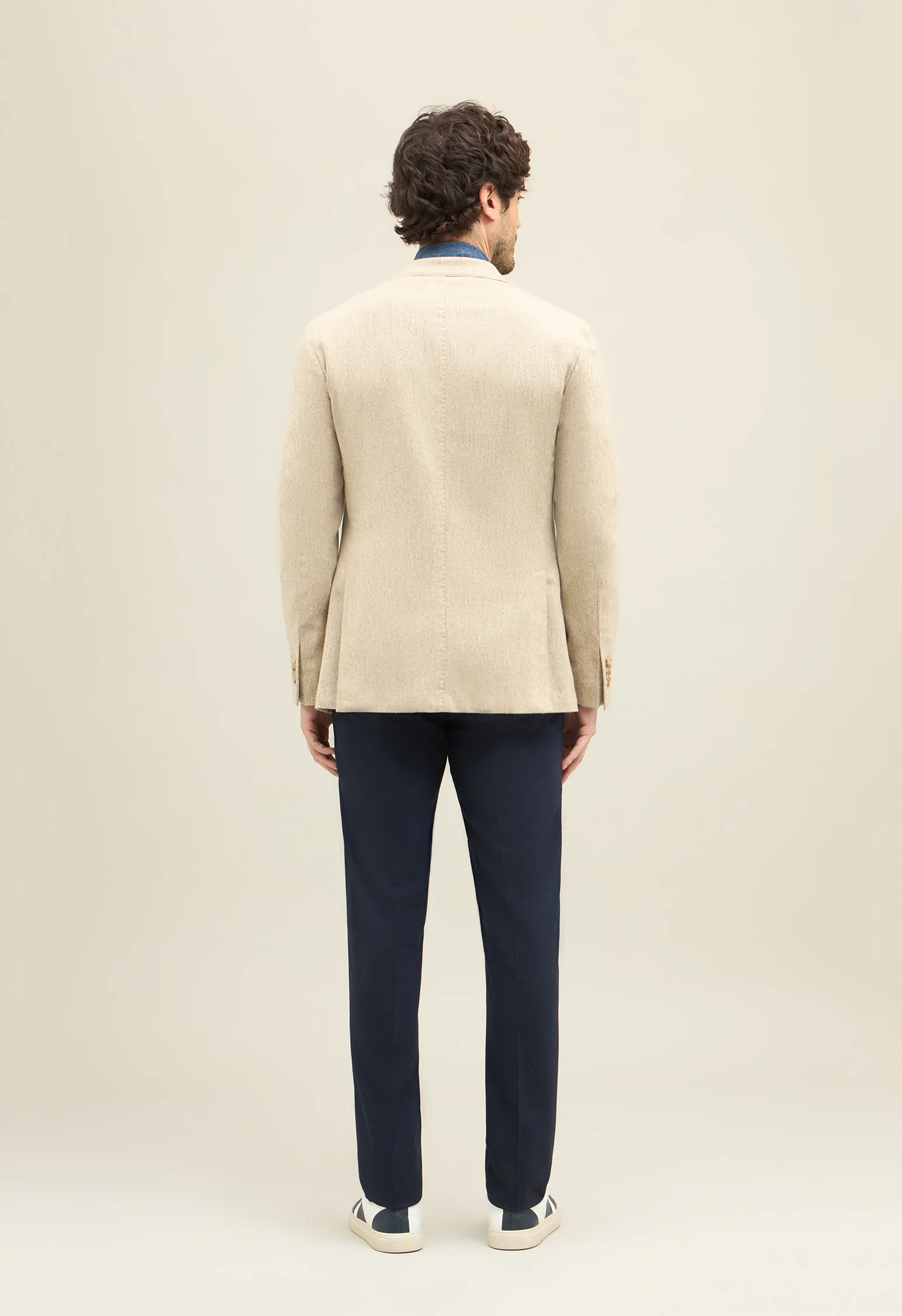 K-Jacket in flanella lavata beige - Image 2