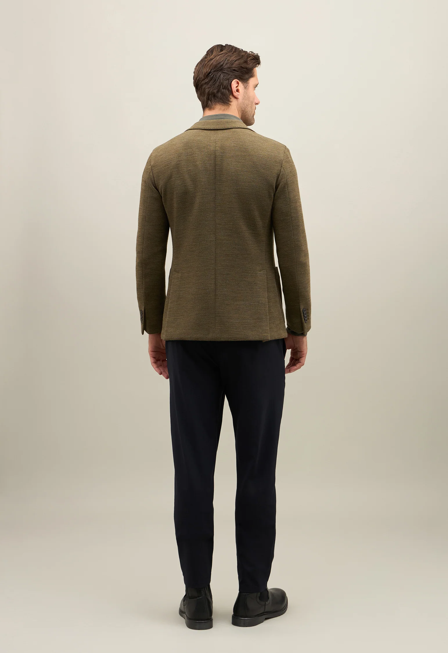 K-Jacket in jersey lavorato khaki - Image 2