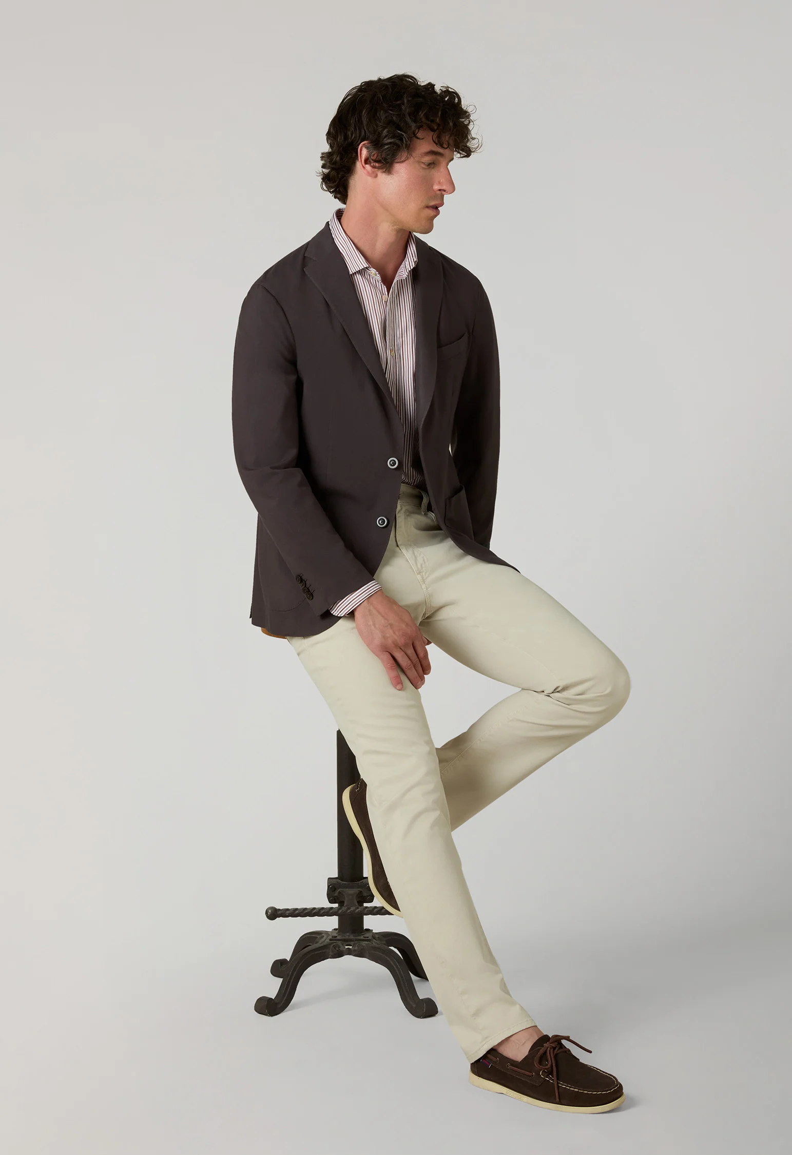 K-Jacket in lana High Performance marrone - Image 3