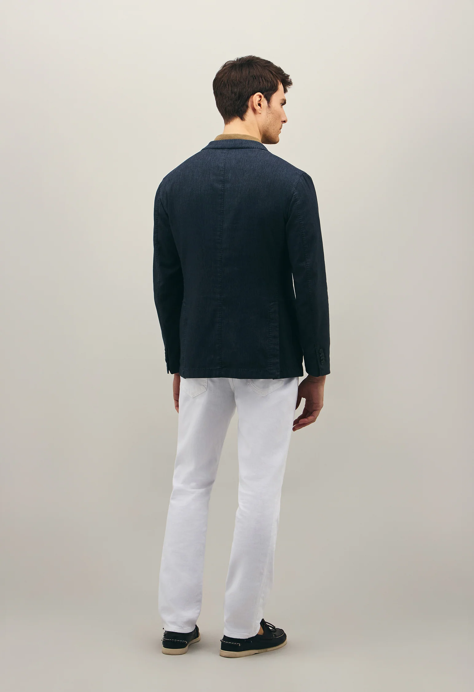 K-Jacket in twill misto cotone blu - Image 2