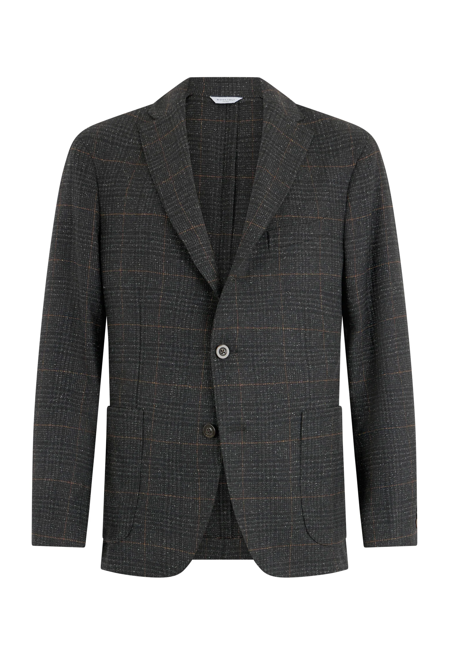 K-Jacket Principe di Galles in misto lana grigia scura - Image 4