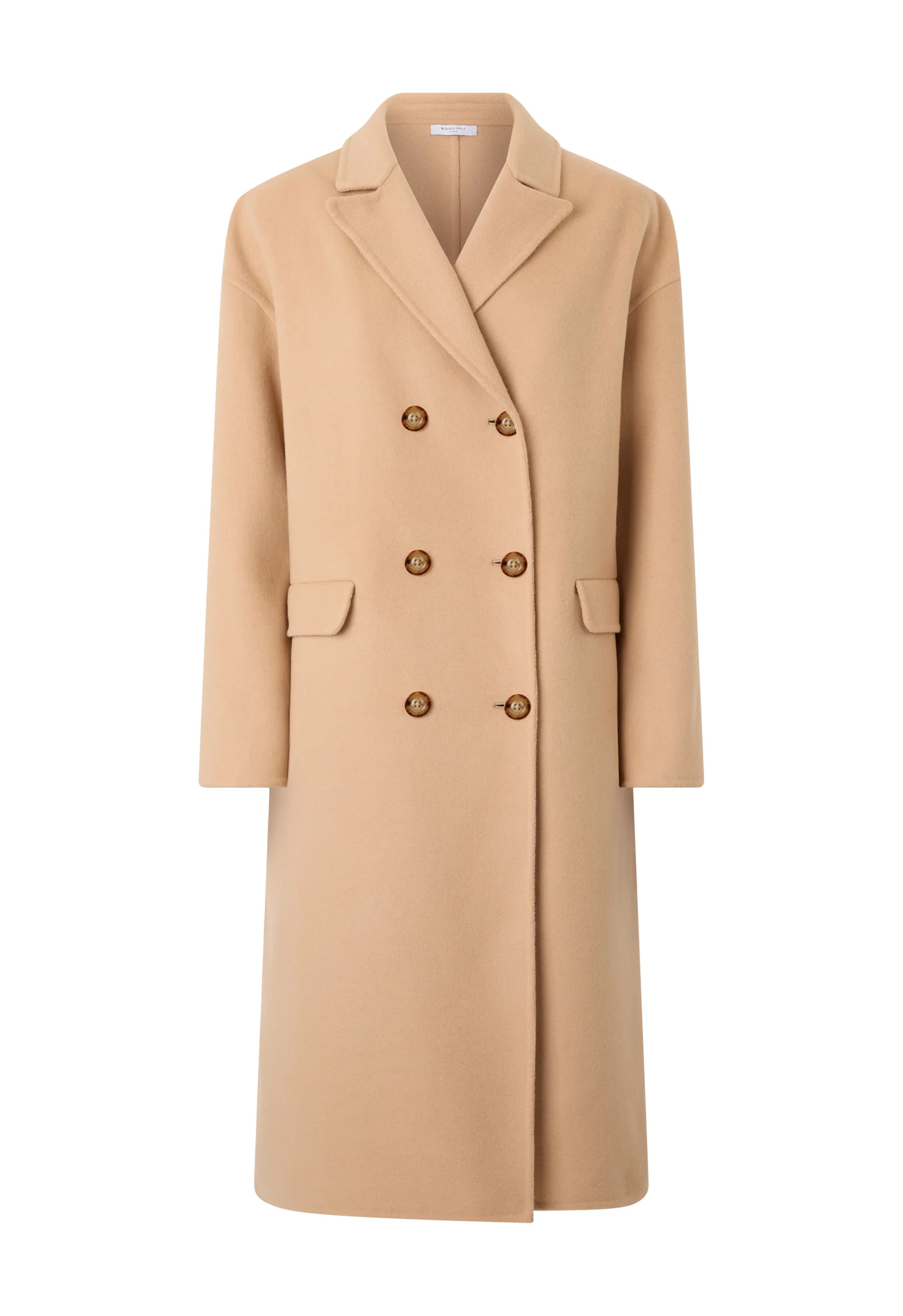 Overcoat in lana cammello - Image 4