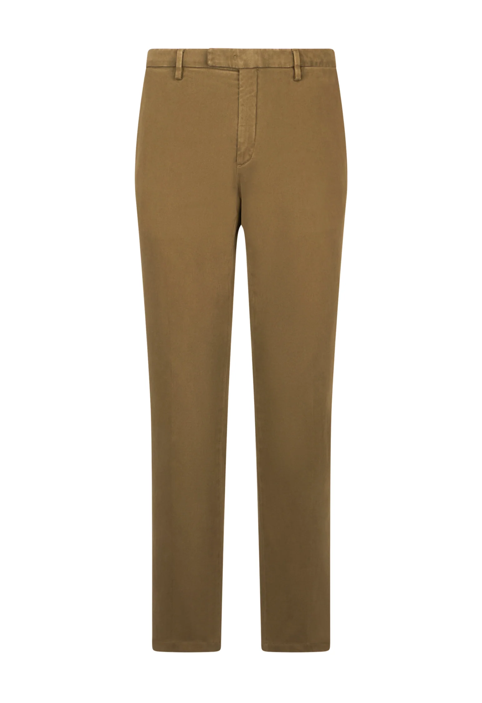 Pantalone Chino slim in cotone comfort verde oliva - Image 4