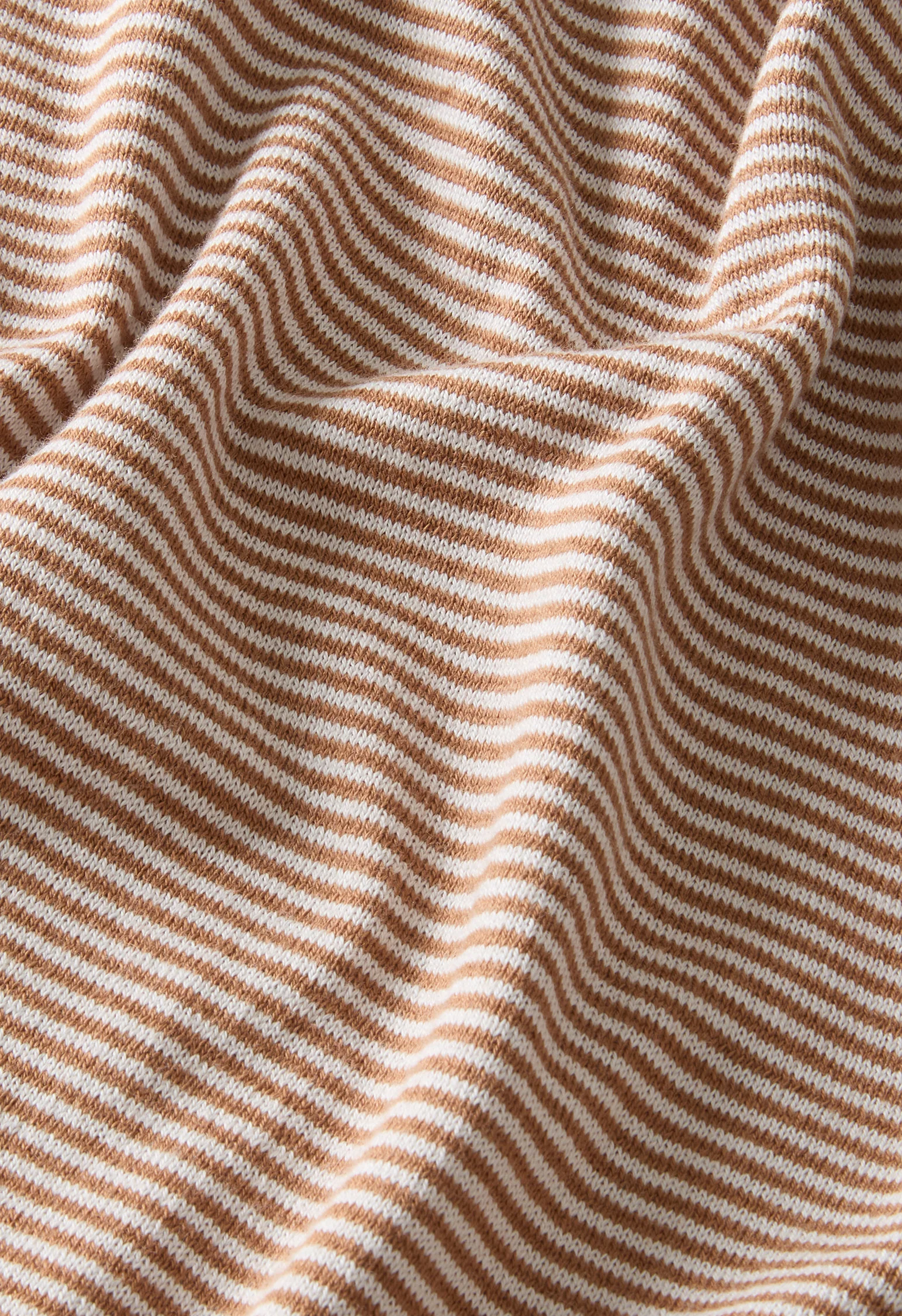 T-Shirt in cotone a righe marrone - Image 5